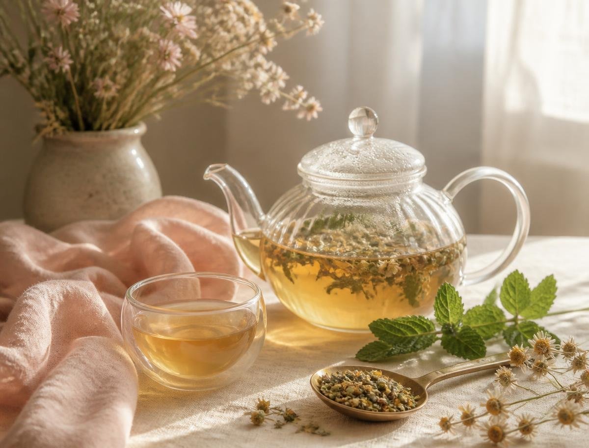Brewing Nurturra PCOS Tea